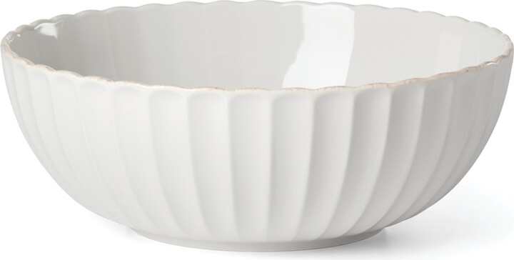 Lenox French Perle Scallop Serving Bowl