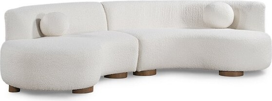 Classic Home Octavia Sectional Sofa in White