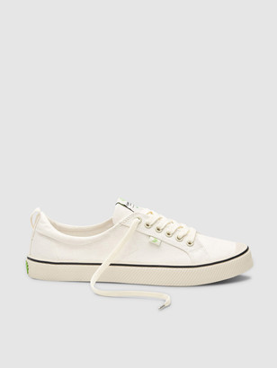 oca low off white canvas sneaker