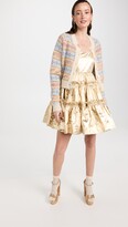 Thumbnail for your product : Molly Goddard Lame Gathered Tiered Strap Dress