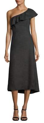 A.L.C. Evangeline Ruffled One-Shoulder Dress