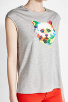 Thumbnail for your product : Karl Lagerfeld Paris X Steven Wilson Printed Tank Top with Cotton