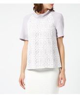 Thumbnail for your product : Closet Lilac and Lace Cowl Neck Short Sleeve Top