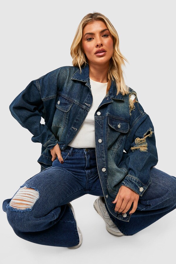 boohoo Women's Blue Denim Jackets | ShopStyle