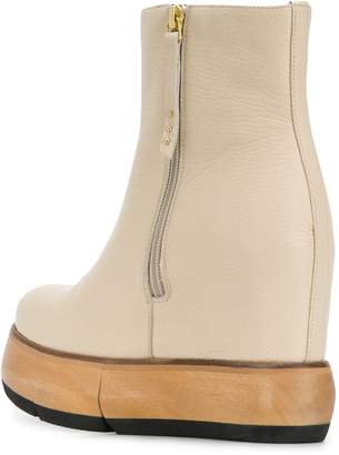 Paloma Barceló side zip chunky heel boots