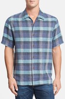 Thumbnail for your product : Tommy Bahama 'Day of the Plaid' Original Fit Linen Campshirt
