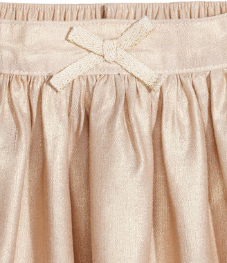 H&M Linen-blend Skirt - Light beige - Kids