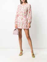 Thumbnail for your product : LoveShackFancy Goodwin floral silk blouse