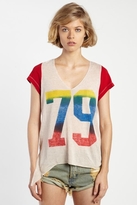 Thumbnail for your product : Rebel Yell 79 Boyfriend Tie Tee in Vintage Red
