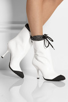 Thumbnail for your product : Miu Miu Patent-leather and shell boots