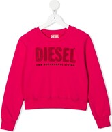 Thumbnail for your product : Diesel Kids SLIMMYDIE logo-appliqué sweatshirt