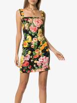 Thumbnail for your product : Dolce & Gabbana Cady floral print sleeveless mini dress