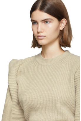 Isabel Marant Beige Wool and Cashmere Knit Bolton Sweater