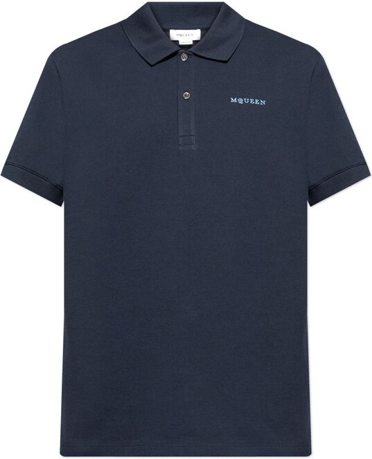 Alexander McQueen Polo Shirt With Embroidered Logo