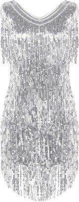 silver sequin dress uk