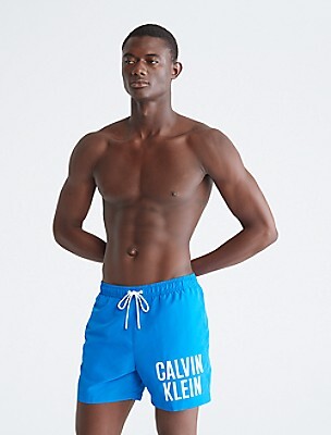 Calvin Klein Intense Power Drawstring Medium Swim Shorts - ShopStyle