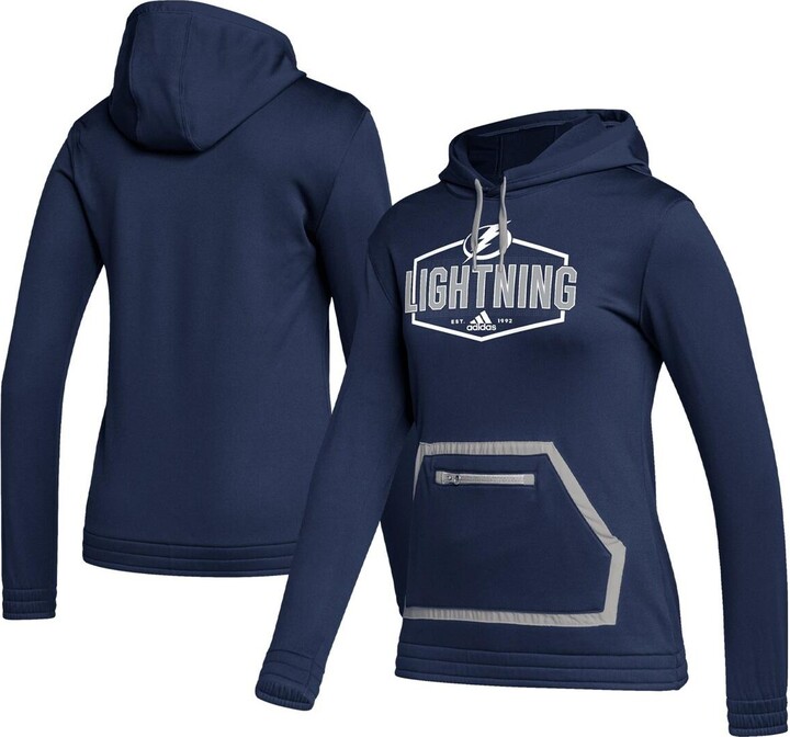 Tampa Bay Lightning adidas Jersey Lace-Up Pullover Hoodie - Blue