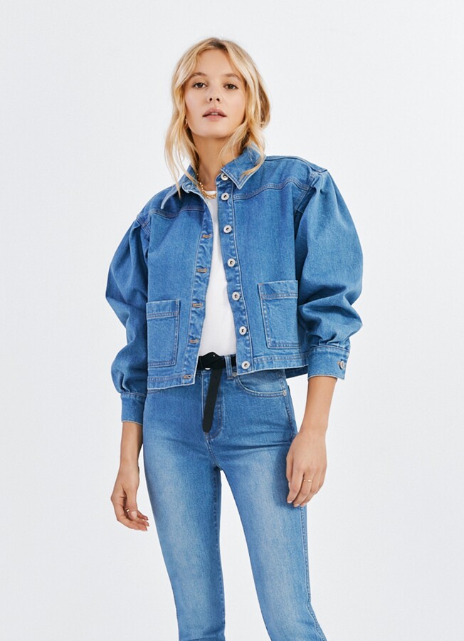 Puff Sleeve Denim Jacket | Shop the world's largest collection of 