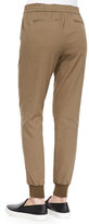 Thumbnail for your product : Vince Knit-Cuff Cargo Jogging Pants, Bay Leaf