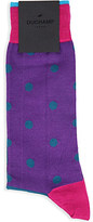 Thumbnail for your product : Duchamp Contrast spot stretch-cotton socks - for Men