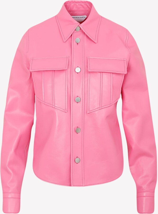 Leather Women's Pink Tops | ShopStyle