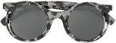 Thumbnail for your product : Yohji Yamamoto Printed Round Frame Sunglasses