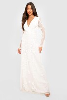 Thumbnail for your product : boohoo Embellished Plunge Maxi Dress