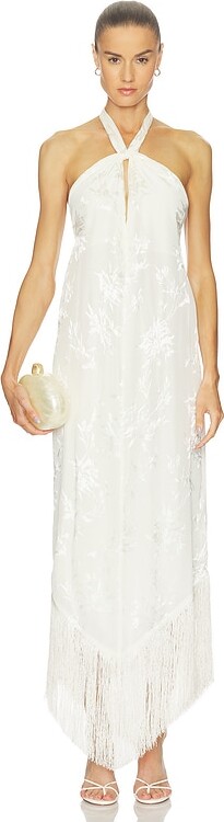 HEMANT AND NANDITA Tie Sash Maxi Dress