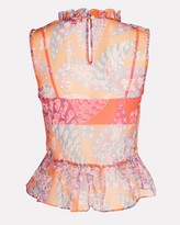 Thumbnail for your product : STAUD Val Sleeveless Paisley Top
