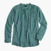 Thumbnail for your product : J.Crew Ruffle classic popover shirt in mini windowpane