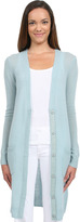 Thumbnail for your product : Minnie Rose Long Snap Cardigan in Blue Dawn