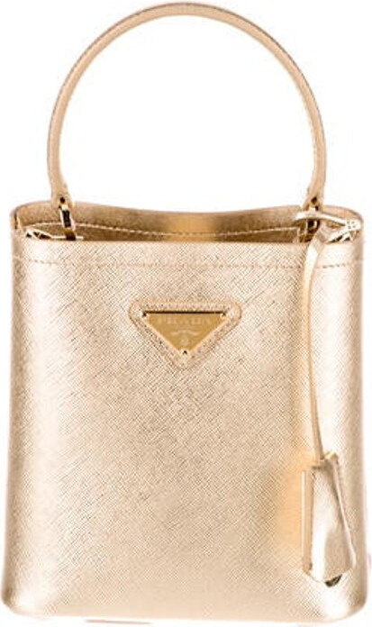 Prada Saffiano Lux Mini Panier w/Tags - ShopStyle Shoulder Bags