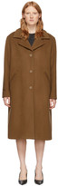Thumbnail for your product : McQ Brown Wool Casual Welt Coat