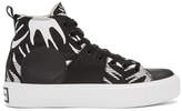 Thumbnail for your product : McQ Black and White Plimsoll Platform High Sneakers