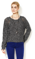 Thumbnail for your product : Twelfth St. By Cynthia Vincent Zipper Back MÃ©lange Sweater