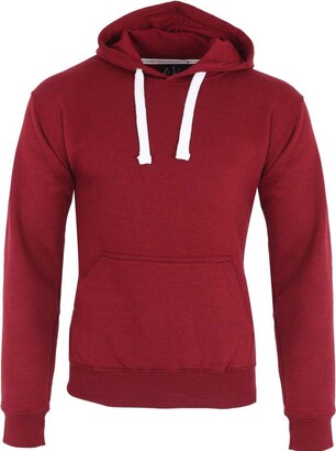 New Plain Fleece Pullover Hoody Jacket Sweatshirt Hooded Top Small to 5XL 