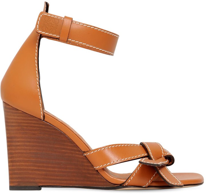 brown low wedges