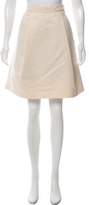 Thumbnail for your product : Lela Rose Textured Knee-Length Skirt