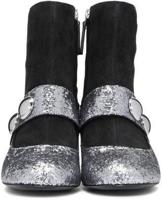 Marc Jacobs Silver Margaux Cabochon Boots