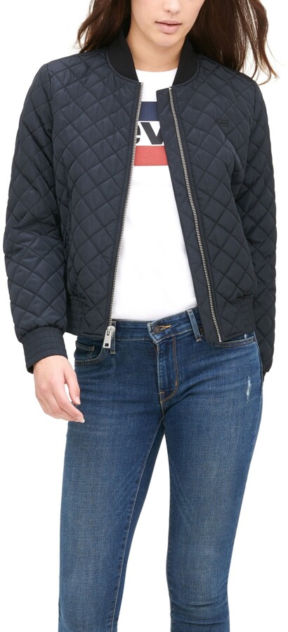 Quilted Bomber Jacket Women | Shop the world's largest collection of  fashion | ShopStyle