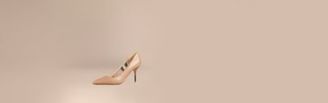 Burberry Hand-painted Point-toe Leather Pumps