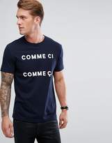 Thumbnail for your product : French Connection T-Shirt With Comme Ci Print