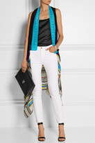 Thumbnail for your product : Diane von Furstenberg Long Serape printed silk-chiffon vest