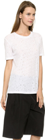 Thumbnail for your product : Alexander Wang T by Distressed Holey Tee
