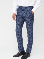 Thumbnail for your product : Skopes Tapered Morrissey Floral Jacquard Tapered Trousers Navy