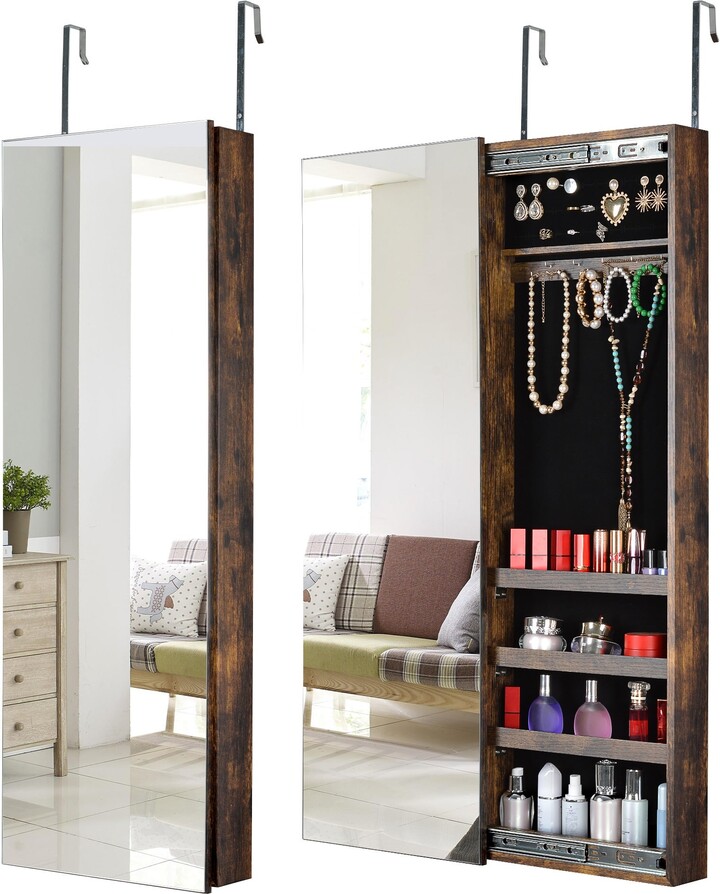 Mirror Jewelry Storage Cabinet
