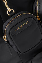 Thumbnail for your product : Anya Hindmarch + Net Sustain Working From Home Leather-trimmed Recyeled Shell Tote - Black