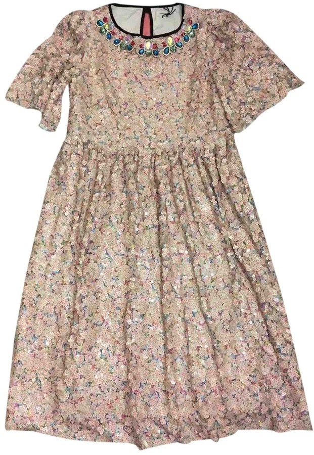 Manoush Pink Glitter Dresses ShopStyle