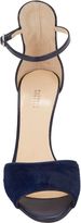 Thumbnail for your product : Barneys New York Haircalf Ankle-Strap Sandals-Blue