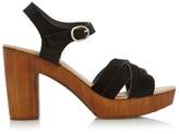 Thumbnail for your product : Dune LADIES JANI - Cross Strap Wooden Effect Platform Sandal